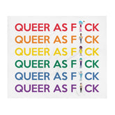 Queer As Fu#k Throw Blanket